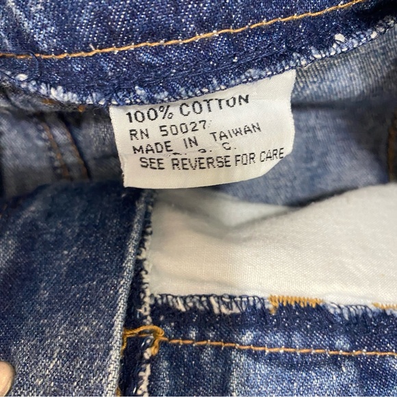 VTG 80s Bill Blass Acid Wash Denim Skirt High Waist Pleated Pencil Midi 29 Waist - Picture 6 of 7